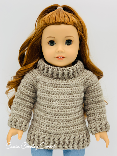 Cowl Sweater for 18" Dolls photo 6