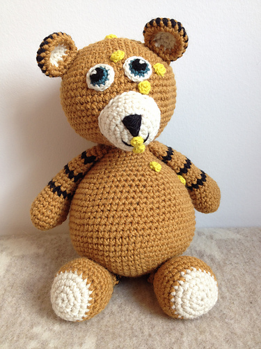 Bjørnar heklet bamse - Stine Oksvold