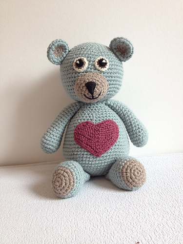 Bjørnar heklet bamse - Stine Oksvold