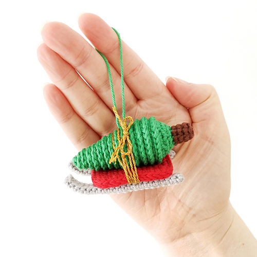 Tree & Sled Ornament photo 2