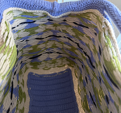 Inside of Blueberry motif bag.