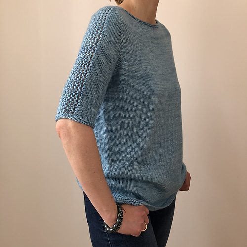 Ravelry: Summerblue Tee pattern by Christina Körber-Reith