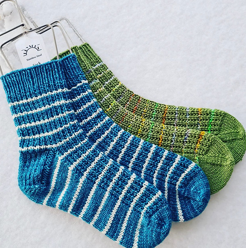 Tjukke Perleribb-sokker - Reidar Pettersen