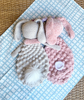 Ravelry: Snuggle Bunny Bobble Buddy pattern by Allie Wasserman
