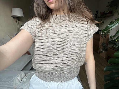 Latte Sweater | Short Sleeve Sweater Top