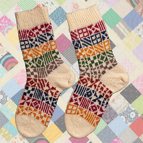 Cosy Quilt Sokker - bysuecquilts