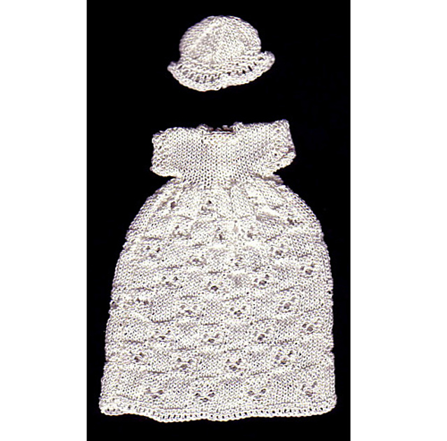 Lacy Basket Squares Gown for 3.25" Doll (49)