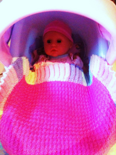 The Frilly Pink Dolly Blanky photo 2
