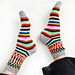 Two-Way Striped Socks pattern 