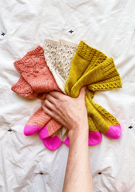 Ravelry In Bloom Sock Set Pattern By Summer Lee