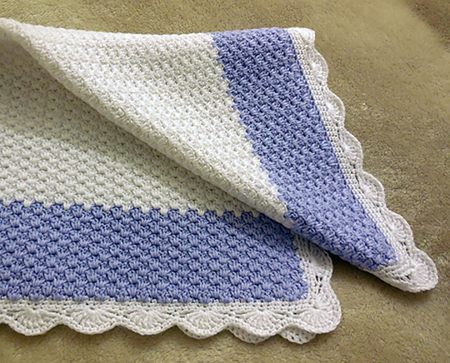 Ravelry Baby Blanket Winter Frost pattern by Elena Balyuk