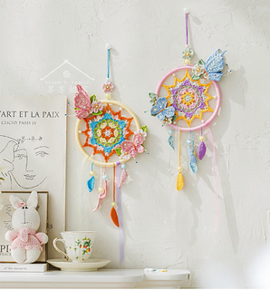 Ravelry: Feather Butterfly Dreamcatcher pattern by Susan's family