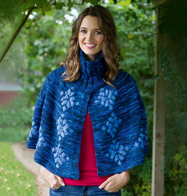 Ravelry Skye Cape pattern by Yarns