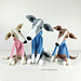 All photos show crochet dogs made from this pattern.