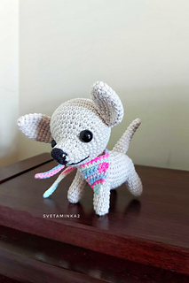 Chihuahua doggy will stand proudly on any shelf.