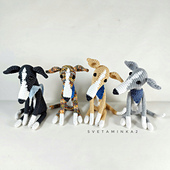 All amigurumi dogs are crocheted according to my pattern.