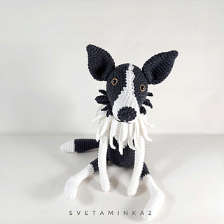 The nose is sculpted seamlessly (no embroidery needed—just 2 stitches for the mouth!)
