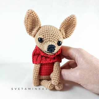No-sew muzzle! The head is crocheted in one piece!