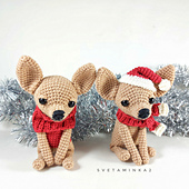 Adorable Chihuahua Dogs Crochet Pattern.
