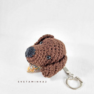 The nose, muzzle, and head are crocheted together—just add a few stitches for the mouth.