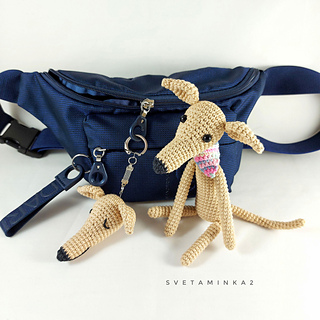 Love this mini Greyhound? The full-size (and just as adorable!) crochet pattern is ready for you.