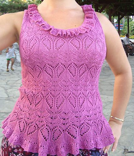 #01 Feminine Knit Frilly Sleeveless Top 다른 모습 1
