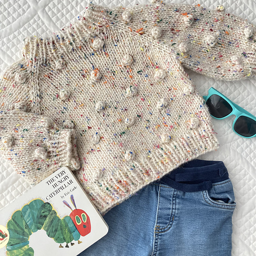 Ravelry Baby Bobble Sweater pattern by Sarah Weidinger