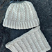 Straight Up Toque & Cowl Set pattern 