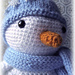 Snowman bonhomme neige pattern