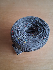 Tissu Tweed Meilenweit – Couleur Noir, Référence 0126, Pour Couture Et Projets Créatifs