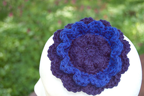 Rainbow Flower Scrubby Dishcloth photo 3