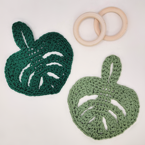 Little Monstera Teething Ring photo 2