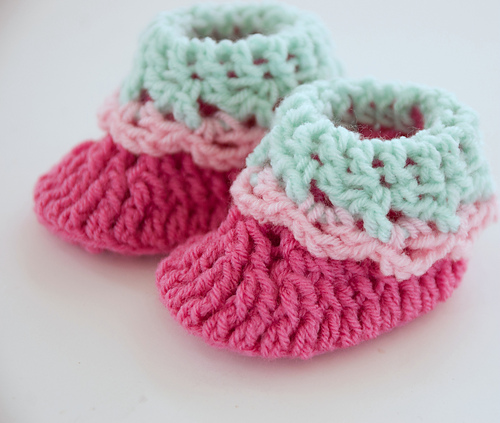 Loopy Love Newborn Baby Booties