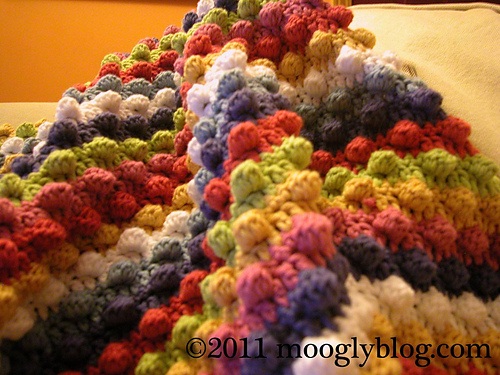 Blackberry Salad Striped Baby Blanket photo 2