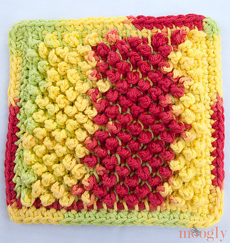 Tunisian Pebbles Dishcloth photo 2