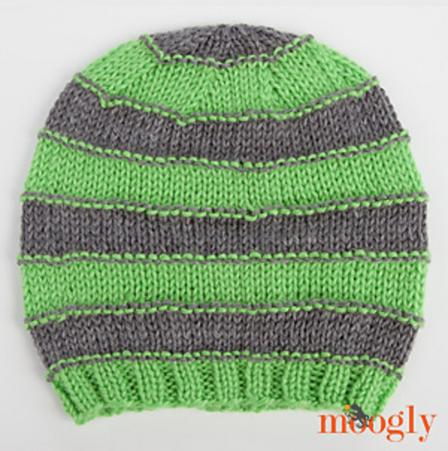 Stripey Knit Slouchy Beanies photo 4