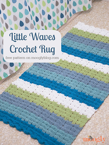 Little Waves Crochet Rug photo 2