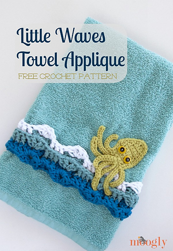 Little Waves Towel Applique photo 1