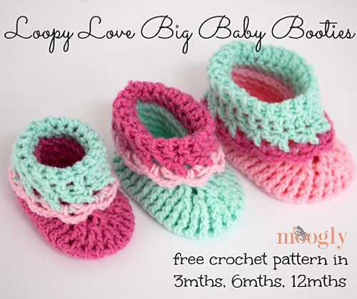 Loopy Love Big Baby Booties photo 4