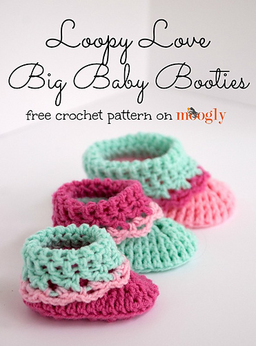 Loopy Love Big Baby Booties photo 3