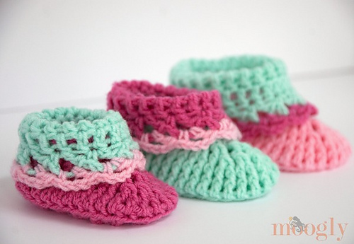 Loopy Love Big Baby Booties photo 2