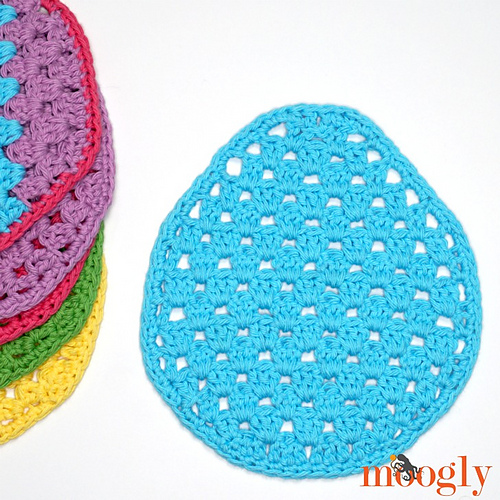 Easter Egg Granny Washcloth photo 3
