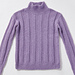 Fliederfarbener Rippenpullover pattern 
