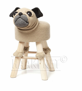 Ravelry: Animal stool pug pattern by Anja Toonen