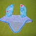 Ohrengarn für Ponies/fly bonnet for ponies photo 4