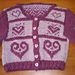 Hearts Cardigan pattern 