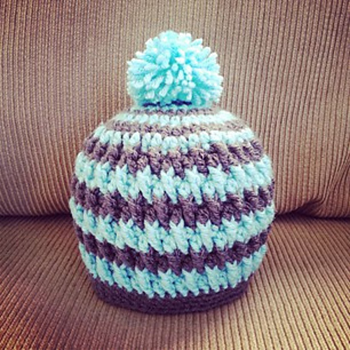 Ravelry Pom Pom Beanie pattern by CrochetDreamz