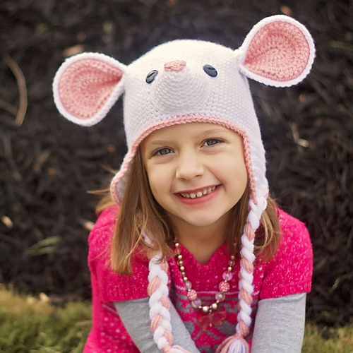 Ravelry Mouse Hat pattern by Joni Memmott / BriAbby