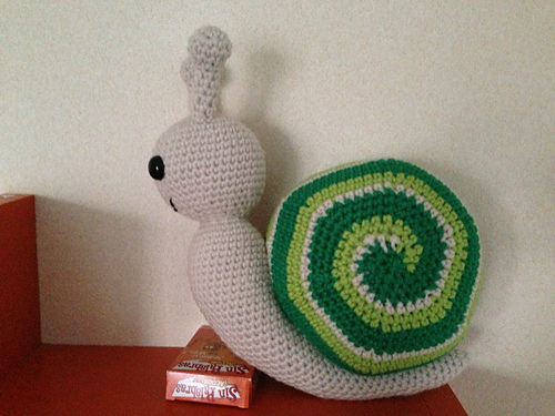Greeny the spiral tricolor Snail photo 5