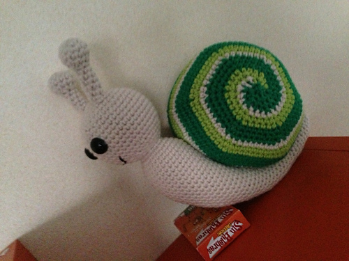 Greeny the spiral tricolor Snail photo 10
